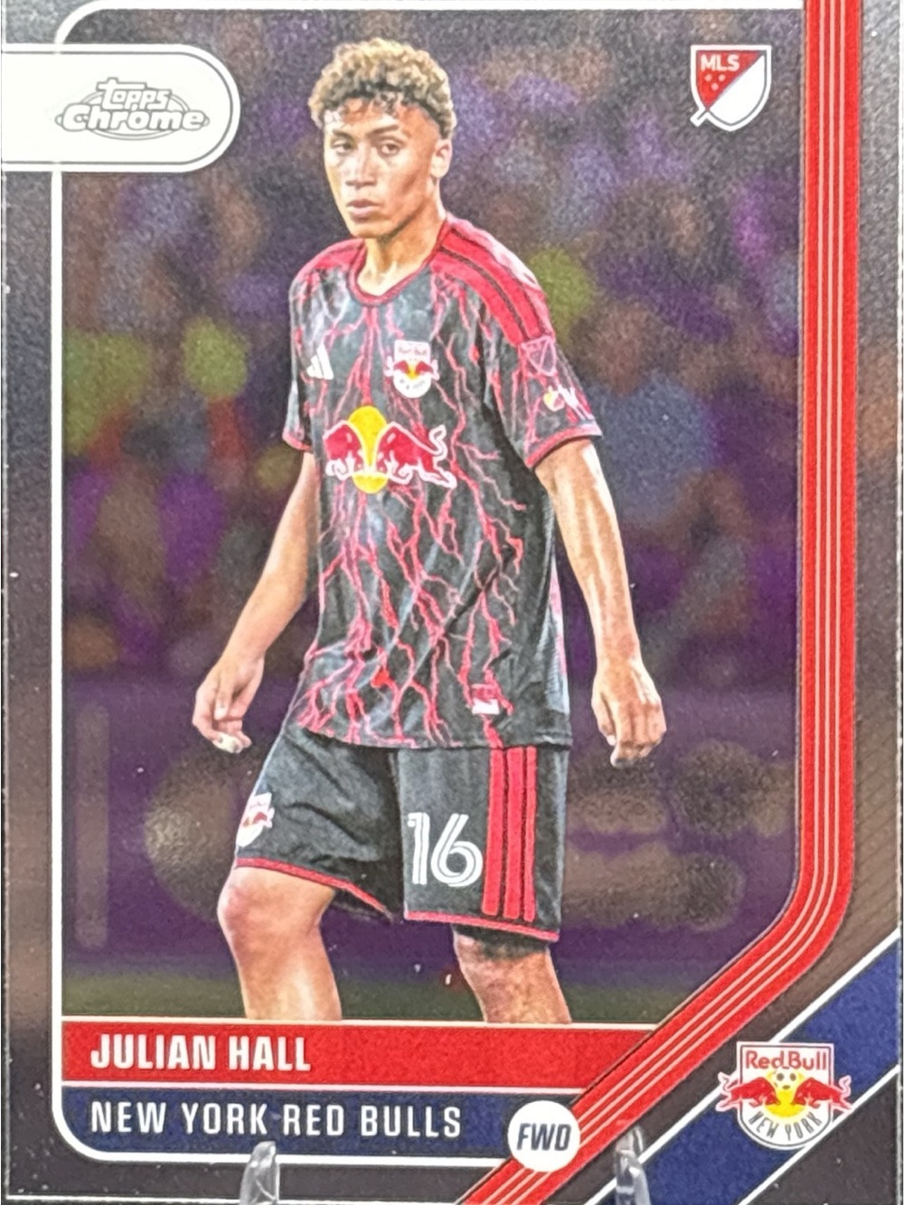 Topps Chrome New York Red Bulls Julian Hall Soccer Trading Card